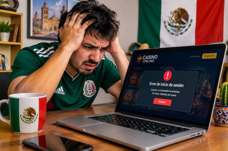 Error de inicio de sesión en casinos online de México: causas y soluciones