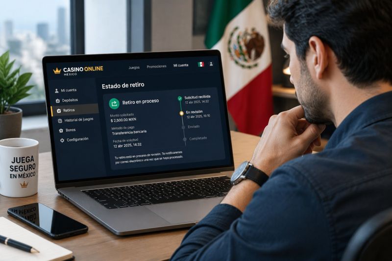 Por qué está pendiente tu retiro en casinos online México