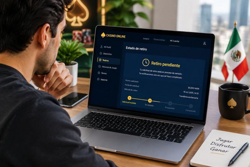 Por qué está pendiente tu retiro en casinos online México