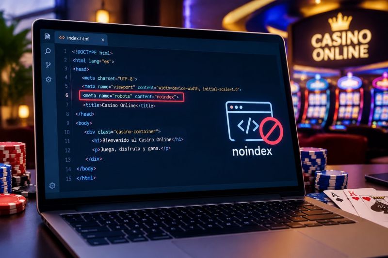 noindex en casinos online de México: qué es y por qué importa